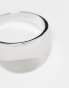 Фото #3 товара DesignB London hammered band ring in silver