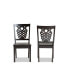 Gervais Modern and Contemporary Transitional 2-Piece Finished Wood Dining Chair Set