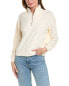 Фото #1 товара Свитер Monrow Terry Cloth 1/2-Zip с белым цветом для женщин размера XL