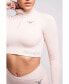 ფოტო #2 პროდუქტის Women's Nelia Recycled Rib Long Sleeve Top - Mink