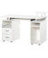 Computer Office Desk Table Workstation w/Keyboard Tray, & Drawer, White