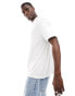 Another Influence boxy ribbed t-shirt in white