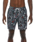 Men's Blender Tossed Logo-Print 7" Twill Swim Trunks