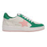 Фото #1 товара Vintage Havana Denisse Lace Up Womens Green, White Sneakers Casual Shoes DENISS