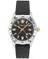 Фото #1 товара Часы Versace GMT Black Leather Watch