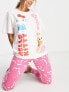 Фото #3 товара ASOS DESIGN Barbie x Hello Kitty oversized tee & legging pyjama set in pink