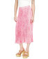 Фото #5 товара Women's Tonal-Print Pleated Midi Skirt