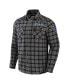 Фото #3 товара Men's NFL x Darius Rucker Collection by Gray Tennessee Titans Flannel Long Sleeve Button-Up Shirt