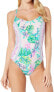 Фото #1 товара Lilly Pulitzer Women's 248814 Floral Azalea One-Piece Swimsuit Size 4