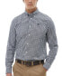 Фото #1 товара Men's Finkle Tailored-Fit Gingham Check Button-Down Twill Shirt