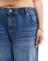 Фото #11 товара ASOS DESIGN Curve mid rise baggy boyfriend jeans in mid blue