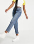 Фото #4 товара Topshop Editor straight leg jeans in mid blue