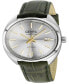 Men's Five Points Olive Green Leather Watch 40mm