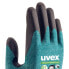 Фото #3 товара Защитные перчатки фабричные черно-зеленые Uvex 60090