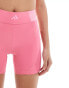 Фото #2 товара adidas Performance hyper glam shorts in pink