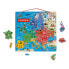 Фото #1 товара Развивающая игра Janod Магнитная европейская карта