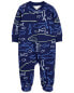 Baby 2-Way Zip Whale Cotton Sleep & Play Pajamas NB
