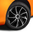 Фото #2 товара Колпаки на колеса NRM Wheel Trims Quad двухцветные черные/серебристые набор из 4 шт.