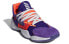 Фото #2 товара adidas Harden Vol. 4 GCA 网布 减震防滑耐磨包裹性 中帮 篮球鞋 男款 紫橙白 / Баскетбольные кроссовки Adidas Harden Vol. 4 GCA 4 FW7495