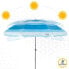 Пляжный зонт Aktive Синий полиэстер 200 x 194,5 x 200 cm (6 штук)
