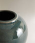 Decorative stoneware vase