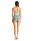 Women's Lace Up One Piece Swimsuit