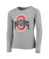 Big Boys Heathered Gray Ohio State Buckeyes Long Sleeve T-shirt and Pants Sleep Set