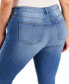 Фото #7 товара Trendy Plus Size Mid Rise Infinite Stretch Dawson Super-Skinny Jeans