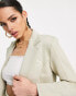 Puma cropped slouchy blazer in spray green- exclusive to asos grün, S - EU 38 - фото #3