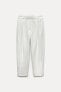 Zw collection pleated balloon fit trousers