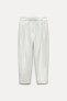 Zw collection pleated balloon fit trousers