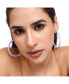 ფოტო #2 პროდუქტის Women's Pastel Hoop Earrings