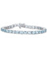 ფოტო #1 პროდუქტის Multi-Gemstone Oval Link Bracelet (15 ct. t.w.) in Sterling Silver (Also in Amethyst & Blue Topaz)