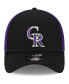 Men's Black Colorado Rockies Team Neo 39THIRTY Flex Hat