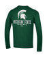Фото #3 товара Men's Green Michigan State Spartans Team Stack Long Sleeve T-shirt
