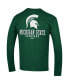 Men's Green Michigan State Spartans Team Stack Long Sleeve T-shirt