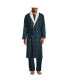 Фото #1 товара Men's High Pile Fleece Lined Flannel Robe