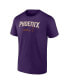 Фото #3 товара Men's Devin Booker Purple Phoenix Suns Name and Number T-shirt