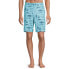 Фото #1 товара George Board Shorts Men's Blue Stretch Fish Print Drawstring Casual Wear M 32-34