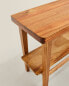 Acacia wood bench