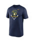 Фото #3 товара Men's Navy Milwaukee Brewers Icon Legend T-shirt