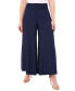 Фото #2 товара Women's Challis Smocked-Waist Wide-Leg Pants