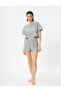 Фото #2 товара Пижама Koton Elastic Waist Texture Detail Shorts