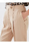 Classic Havuç Kesim Düz Tencel Kadın Pantolon