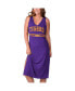 ფოტო #2 პროდუქტის Women's Purple LSU Tigers Training V-Neck Maxi Dress