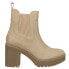 Фото #1 товара Chinese Laundry Good Day Round Toe Chelsea Platform Booties Womens Beige Casual