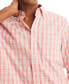 ფოტო #3 პროდუქტის Men's Classic-Fit Stretch Plaid Long-Sleeve Shirt