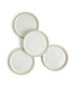 Urban Dining Plate/Lid White Set of 4