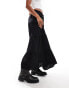 Фото #2 товара Bershka tiered maxi skirt in black