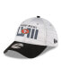 ფოტო #3 პროდუქტის Men's Heather Gray, Black San Francisco 49ers Super Bowl LVIII 39THIRTY Flex Fit Hat